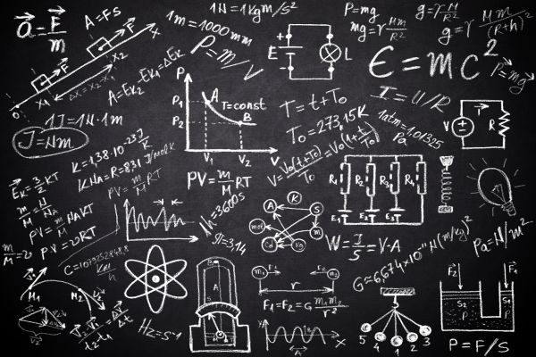 mecânica quântica significado quadro preto com números