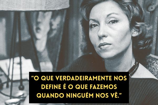 frases de clarice lispector foto de clarice lispector em preto e branco