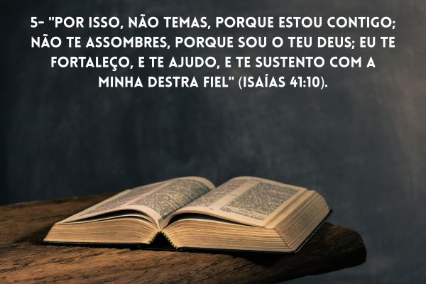 versículo medo na bíblia bíblia aberta