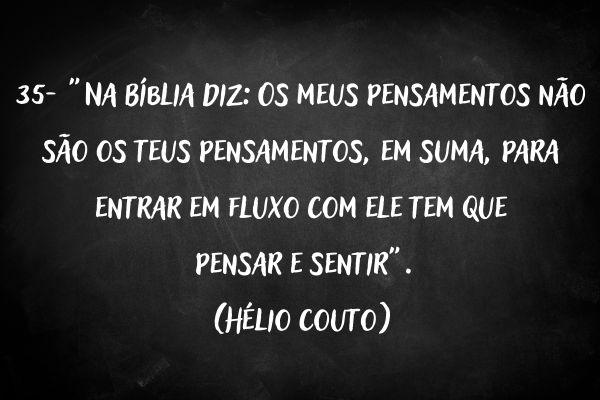 frases hélio couto quadro negro com frase