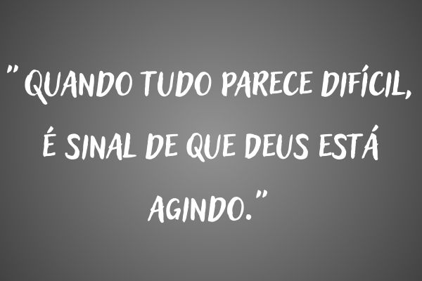frase com fundo cinza