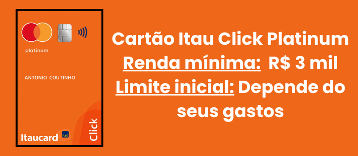 cartão itaucard click platinum cartão itaucard click platinum