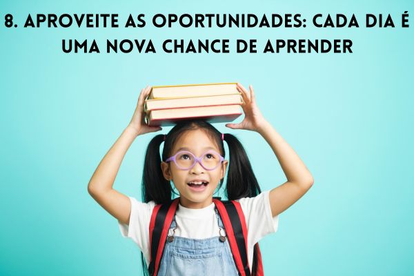 uma criança com livros na cabeça