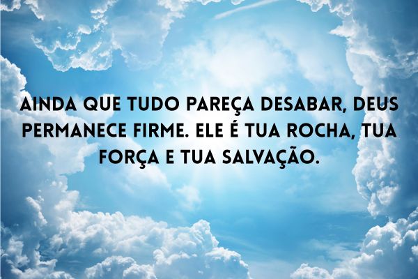 mensagem de motivação evangélica céu azul com uma mensagem
