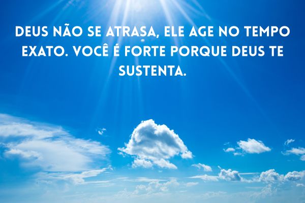 mensagem de motivação evangélica céu azul com mensagem de deus
